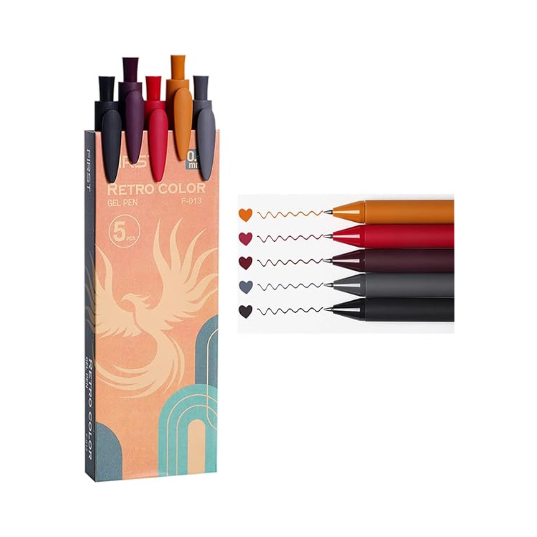 First Color Retractable Gel Ink Pens