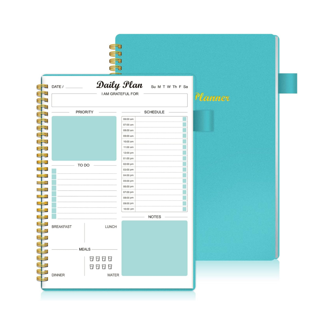 Daily Planner Undated with Hourly Schedule