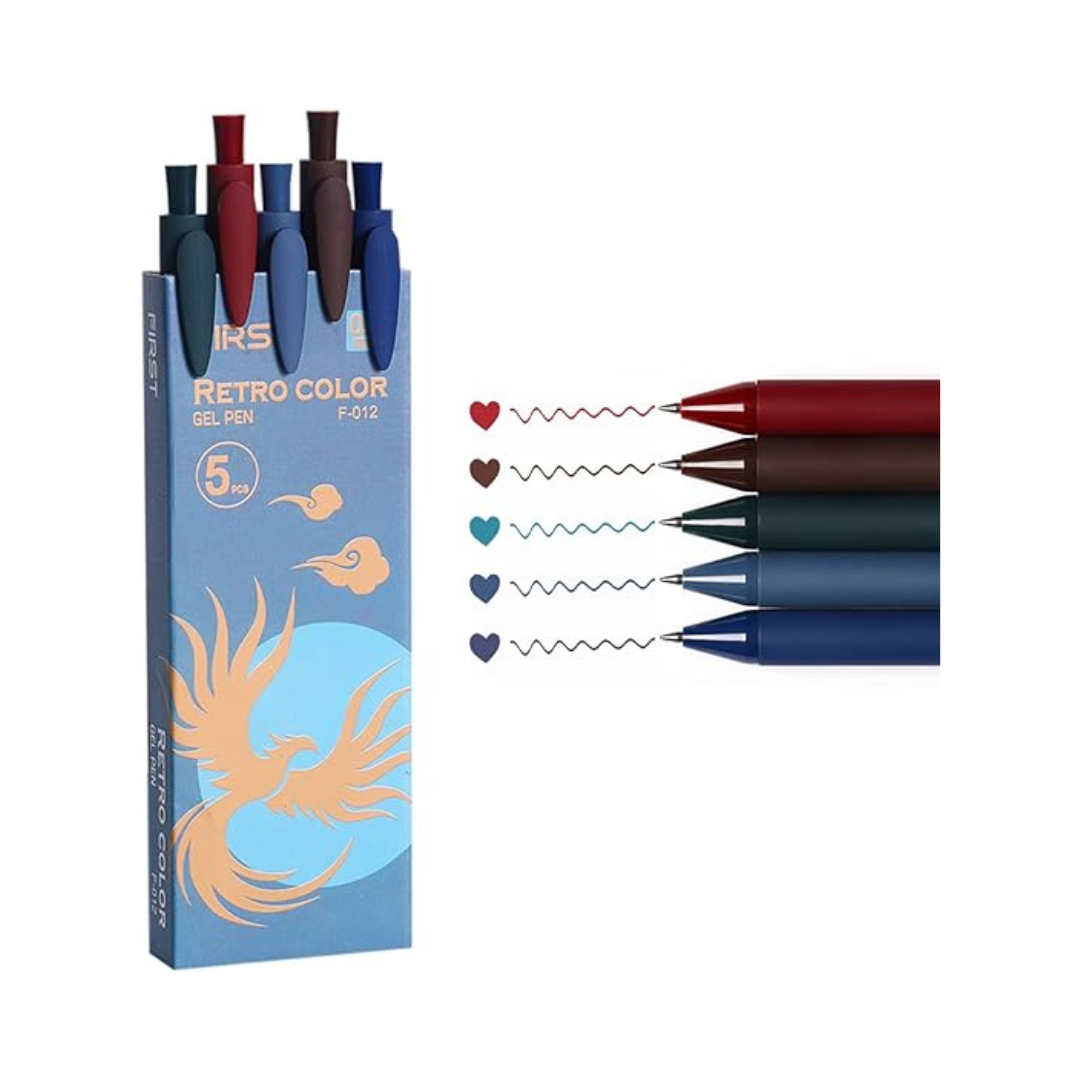First Color Retractable Gel Ink Pens