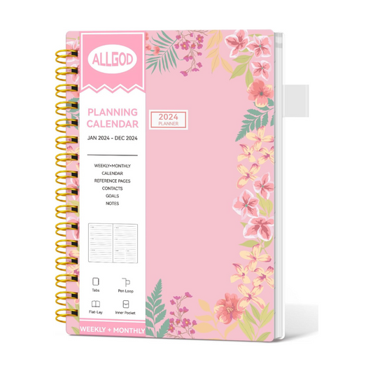2024 Spiral Bound Weekly and Monthly Planner