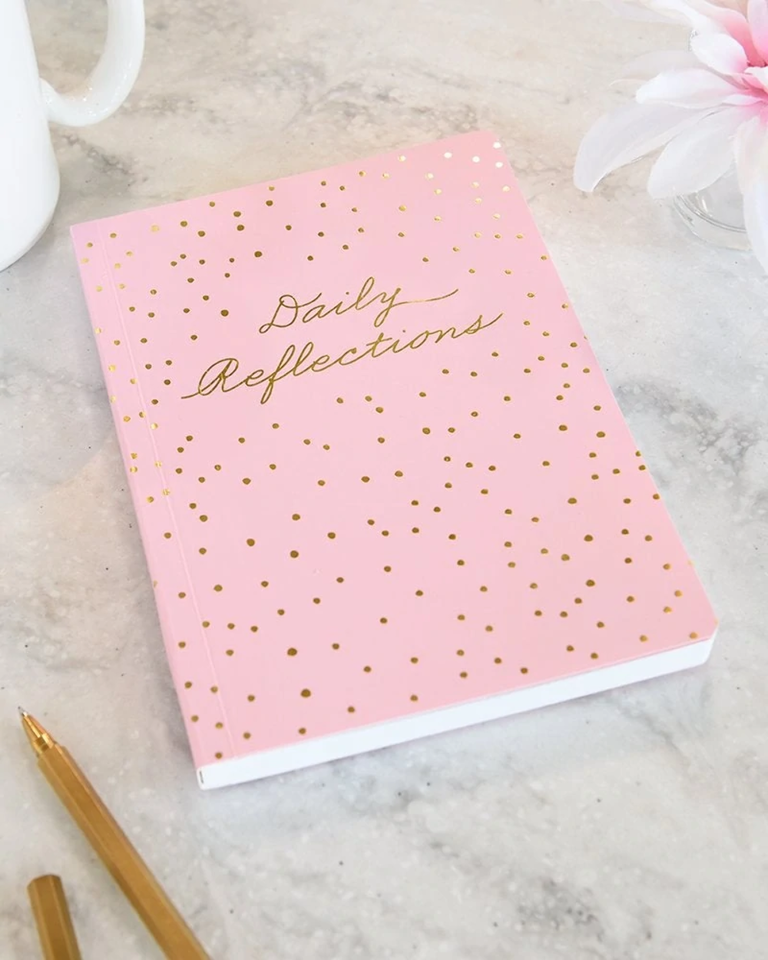 Blush and Gold Reflections Journal